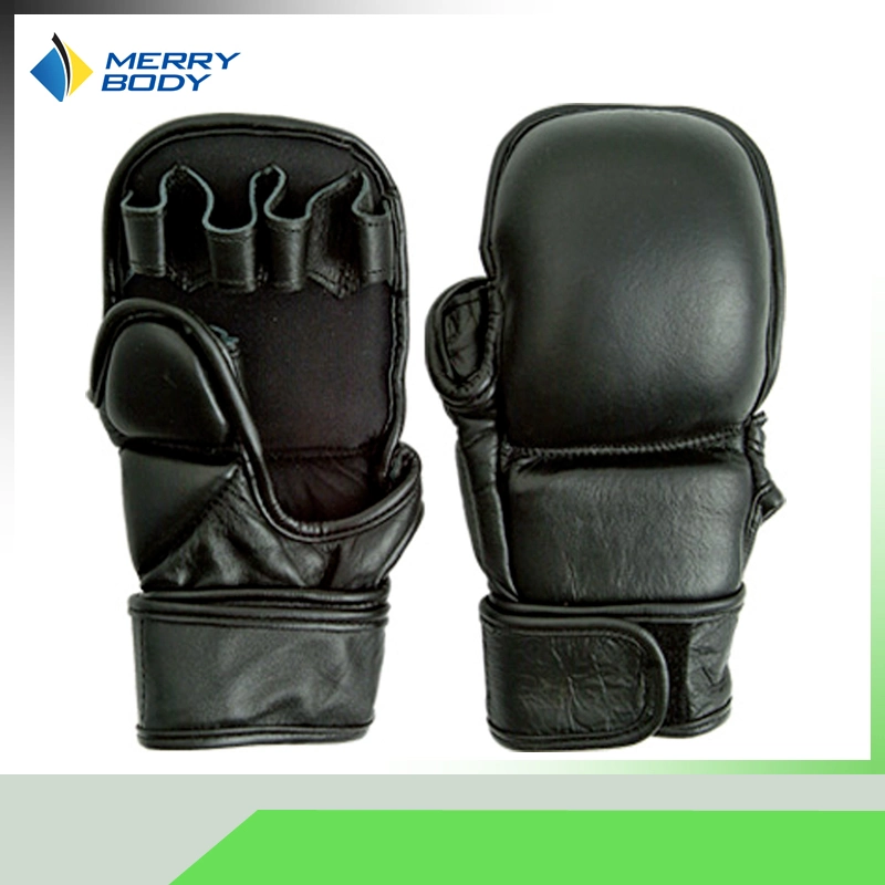 High Quality Leather MMA Gloves Boxing Sparring Gloves