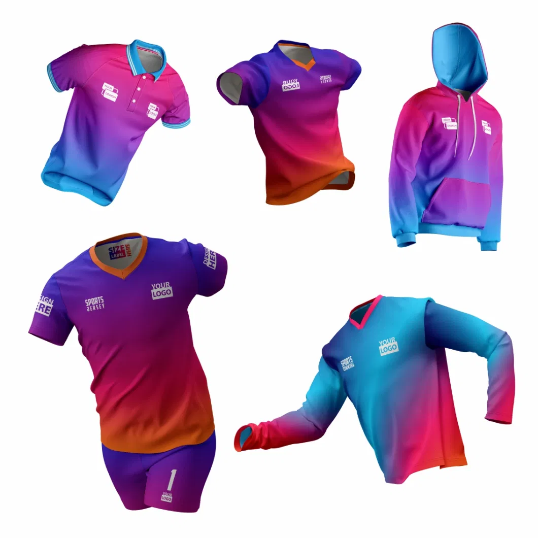 Custom Sublimation Soccer Sports Wear with Low MOQ for School Club Short Delivery Time