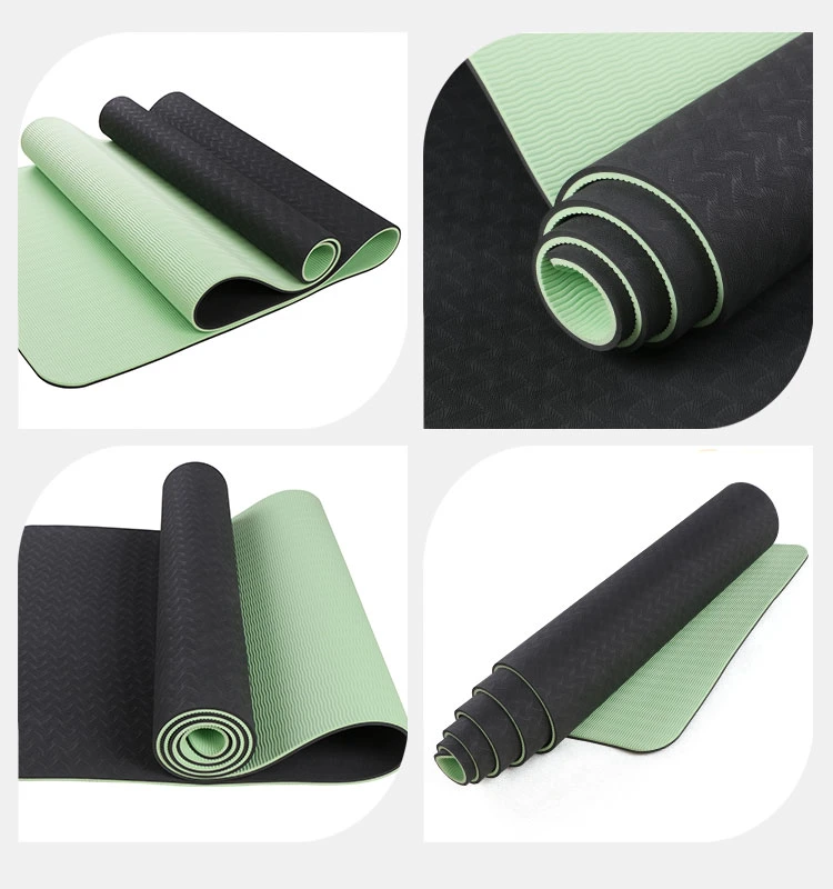 Non-Slip Wholesale Custom Logo TPE Yoga Mat Gym Equipment