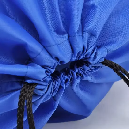 Sac à dos en nylon et polyester avec cordon de serrage coloré, pour les voyages en salle de sport